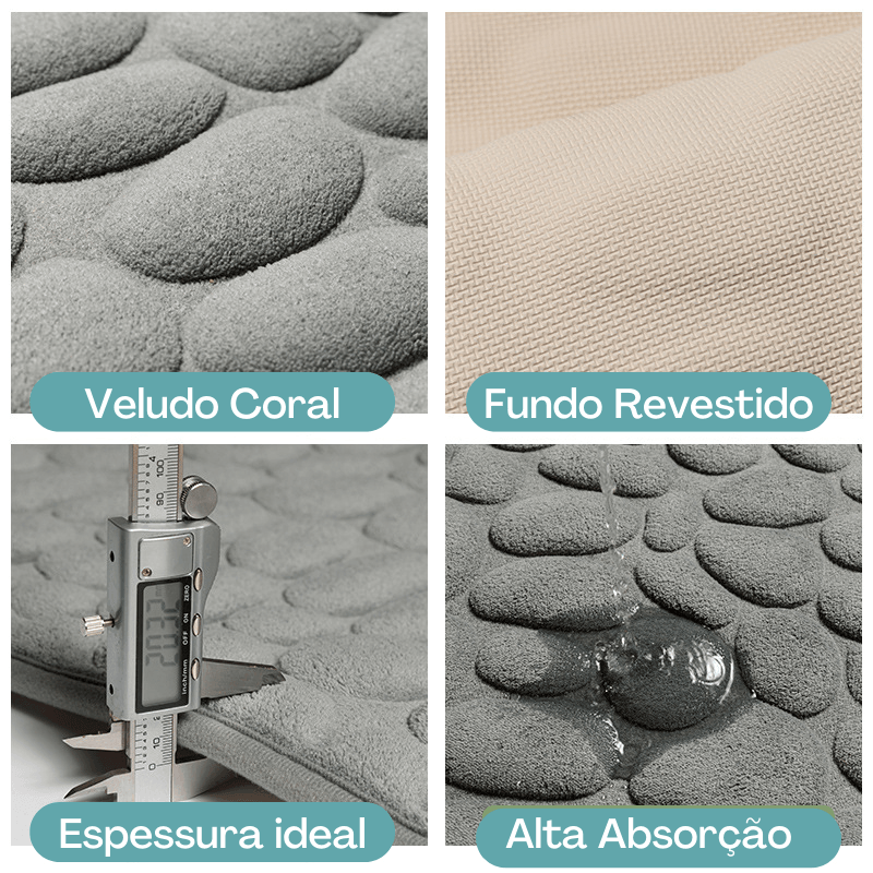 Tapete antiderrapante e ultra absorvente para banheiro - Imagem 4