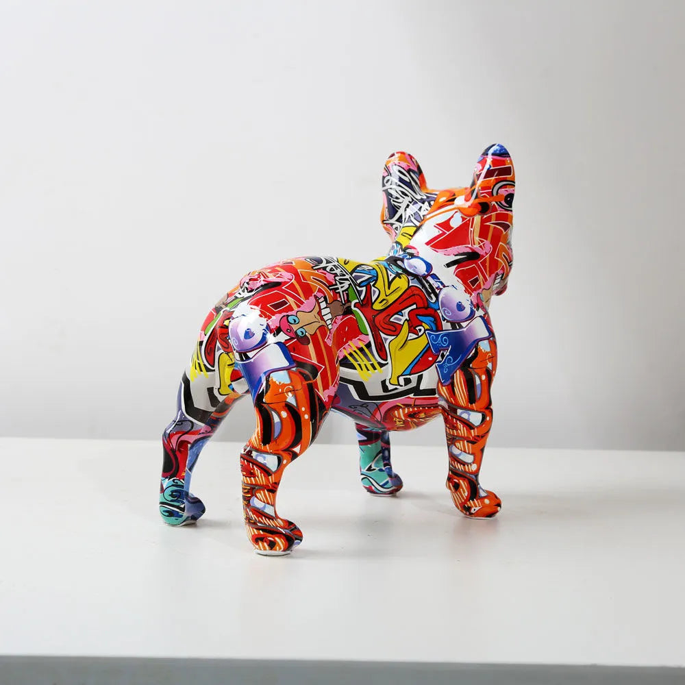 Estátua Decorativa Bulldog Grafite - Imagem 10