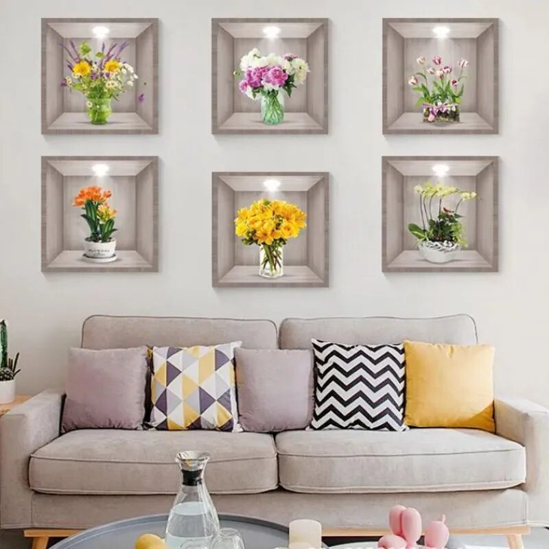Adesivo Decorativo Vaso de Planta 3D - Imagem 3