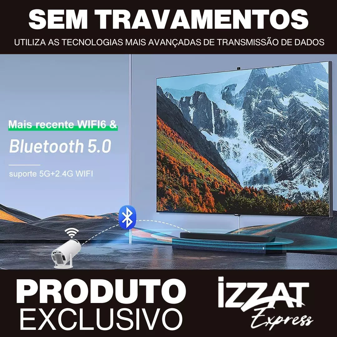 Projetor Portátil 4K Tazzi - ORIGINAL - Imagem 6