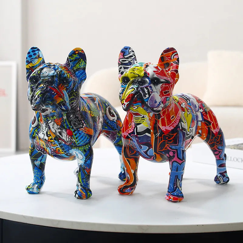 Estátua Decorativa Bulldog Grafite - Imagem 6