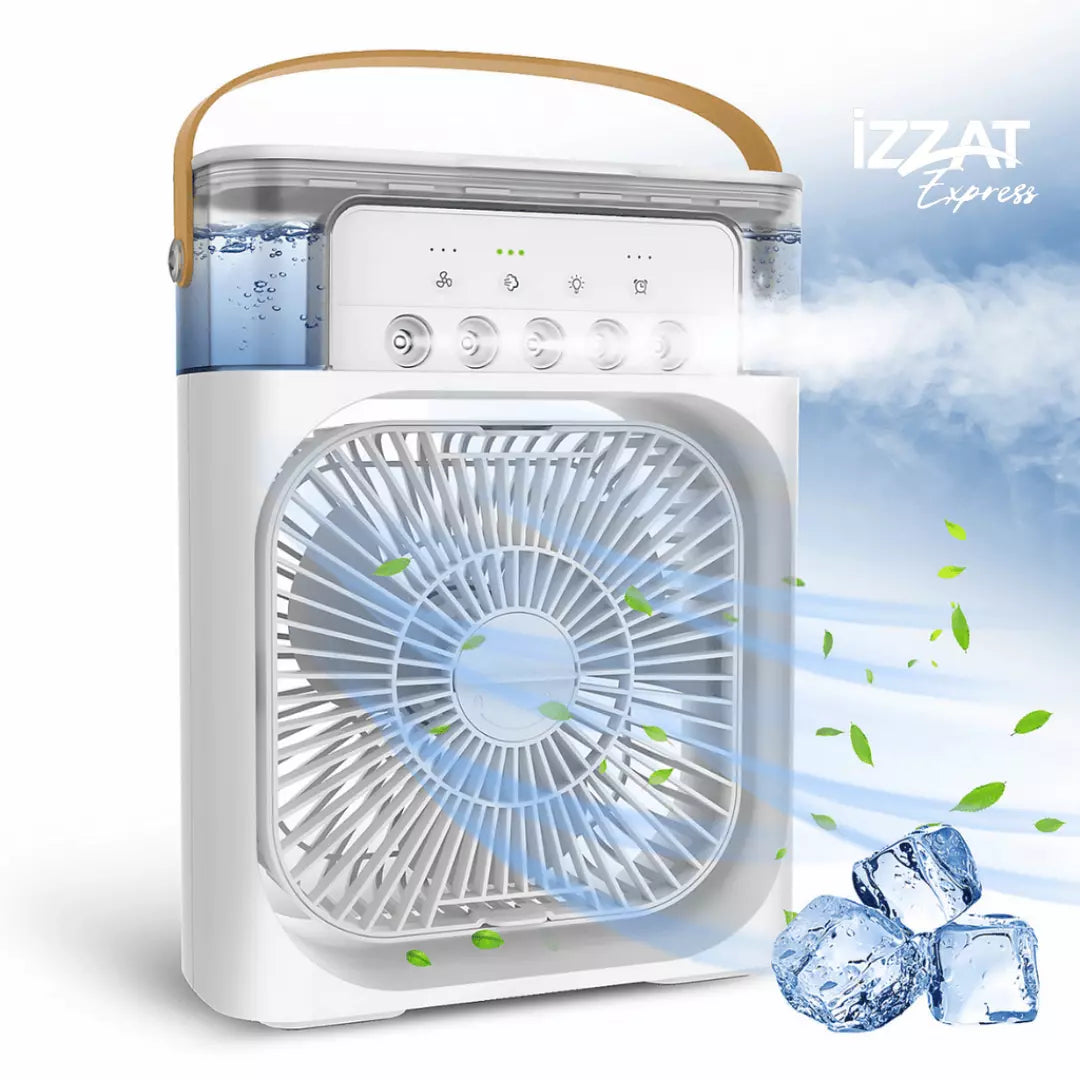 Mini Climatizador De Ar c/ Reservatorio Para Água e Gelo - Tazzi