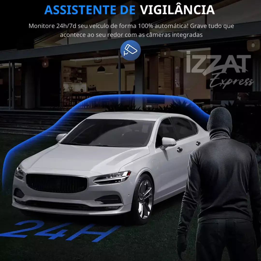 Retrovisor Inteligente 4K Tazzi c/ AndroidAUTO & Apple CarPlay + Brinde Câmera de Ré - Imagem 7