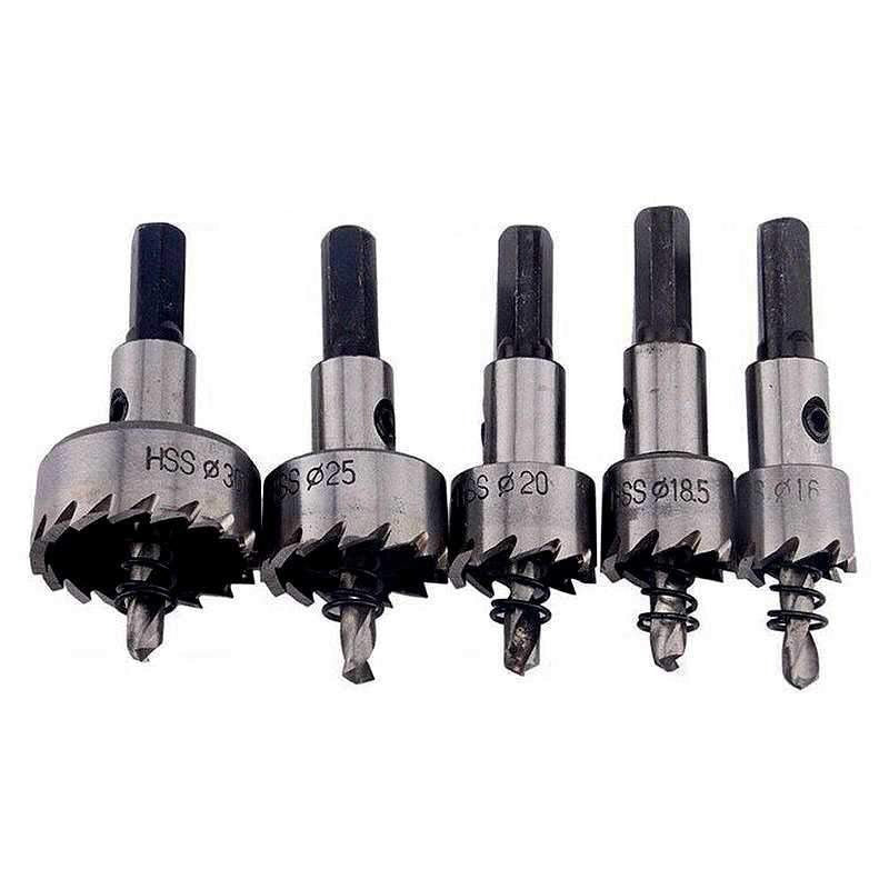 Kit 5 Brocas Serra Copo Titânio Binox para Ferro Aço Metal - Imagem 7