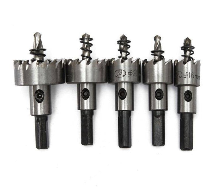 Kit 5 Brocas Serra Copo Titânio Binox para Ferro Aço Metal - Imagem 4