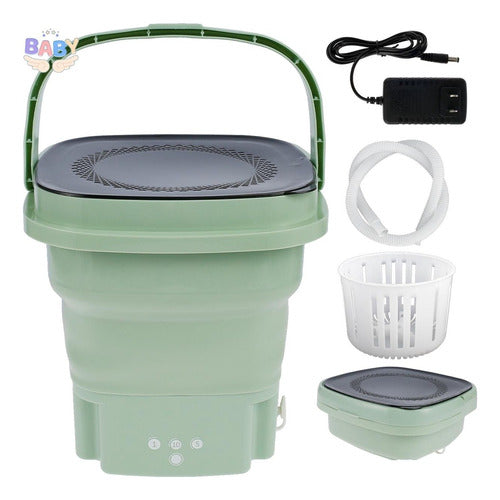 Mini Máquina De Lavar Dobrável Máquina De Lavar De Viagem - Imagem 3