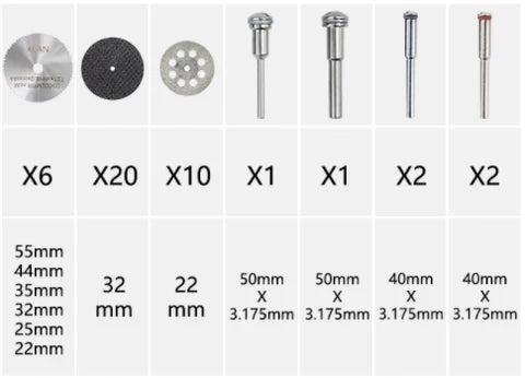 Kit Discos de Corte Diamantados 42 Peças - Imagem 4