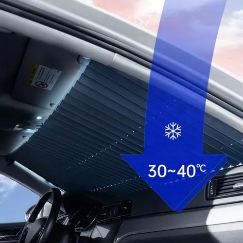 Protetor Solar Automotivo Retrátil com Proteção UV - SolarShield - Imagem 3