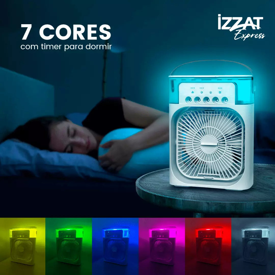 Mini Climatizador De Ar c/ Reservatorio Para Água e Gelo - Tazzi - Imagem 6