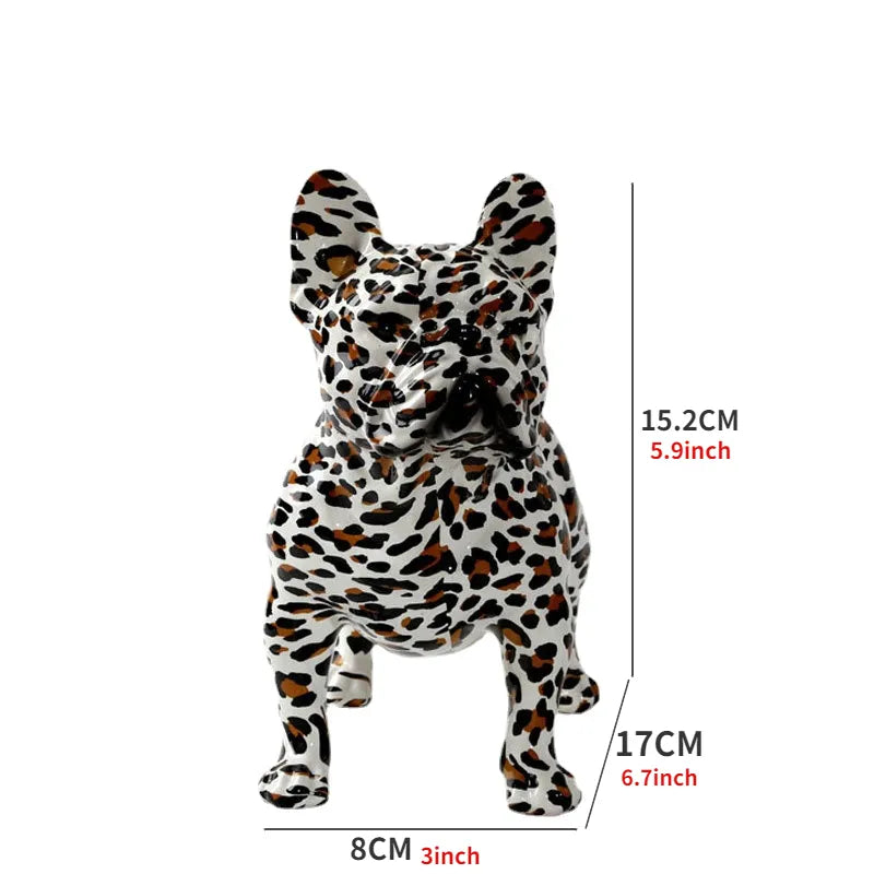 Estátua Decorativa Bulldog Grafite - Imagem 9