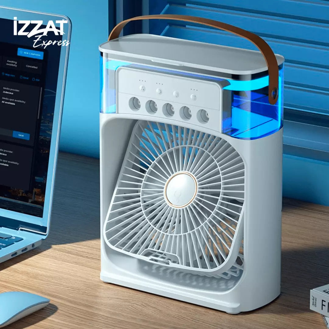 Mini Climatizador De Ar c/ Reservatorio Para Água e Gelo - Tazzi - Imagem 4