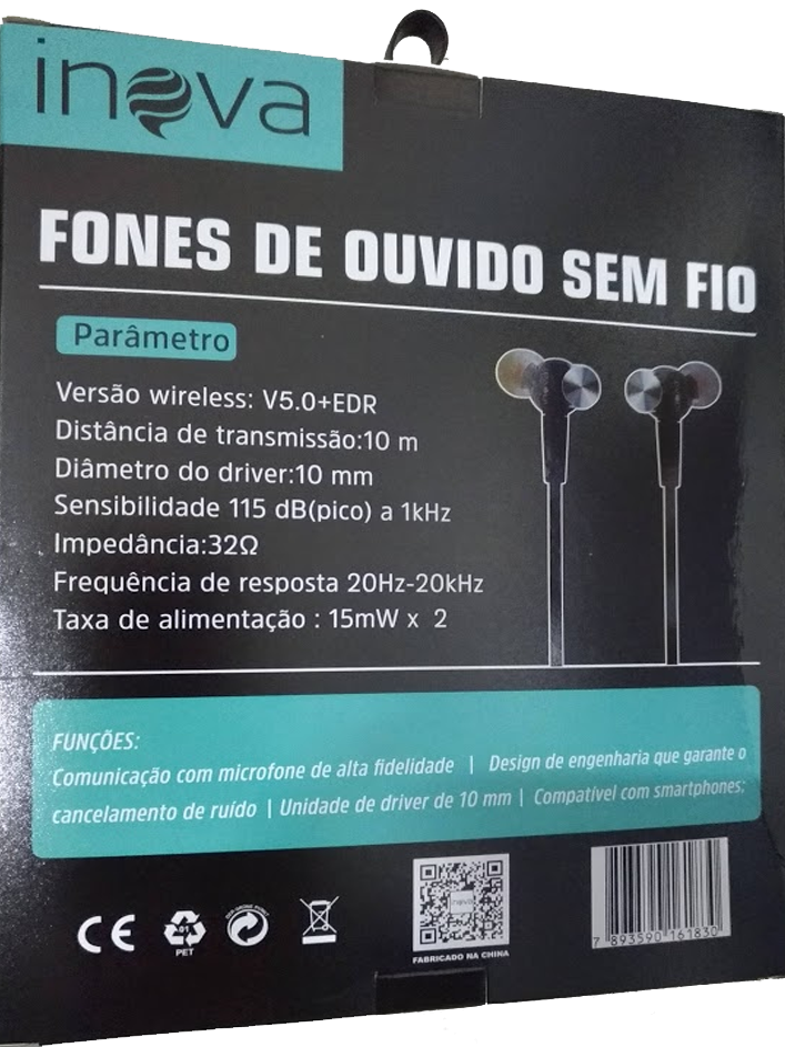 Fone De Ouvido Sem Fio Inova Fon-2261d - Imagem 4
