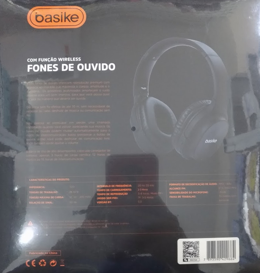 Fones de Ouvido Basike com função SEM FIO Wireless FON-6683 - Imagem 6
