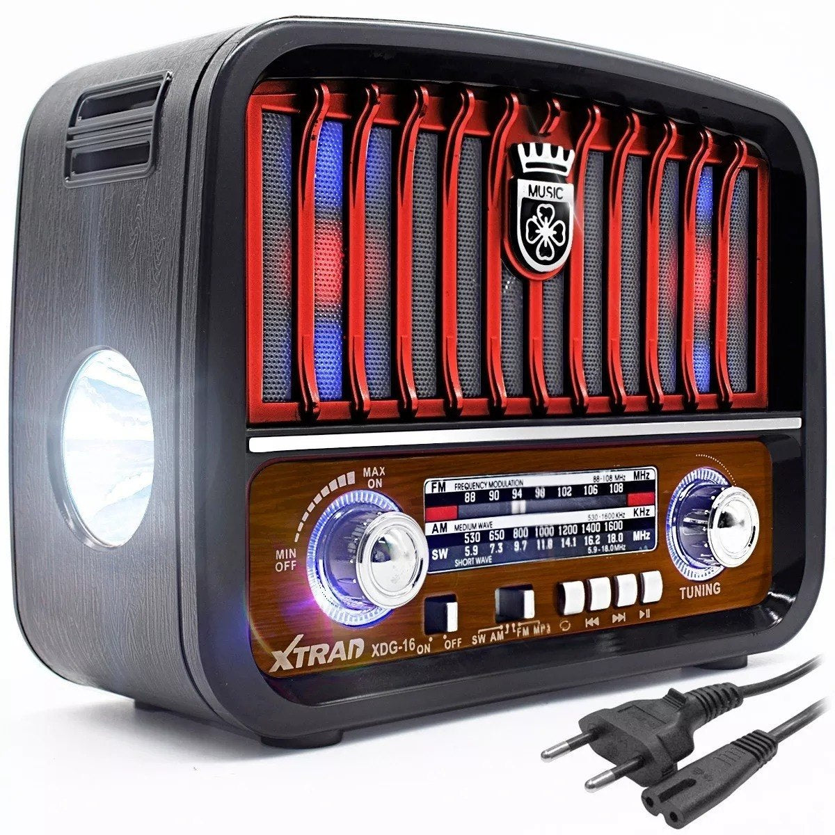 Novo Radio Retrô Inova Rad-8393 Fm/usb/sd