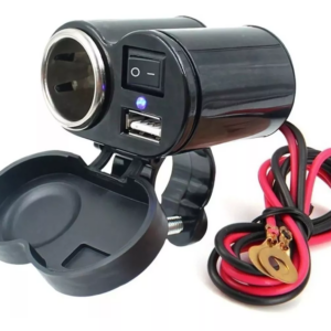 Tomada Usb Para Moto Carregador Celular Gps Acendedor Cigarro
