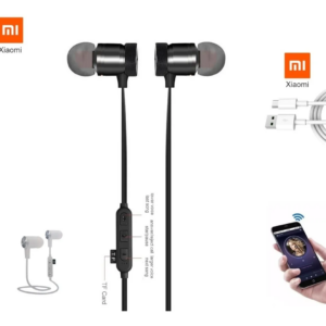 Fone de Ouvido Headset Xiaomi Mi-8 Wireless Sports Com Cabo V8 Turbo